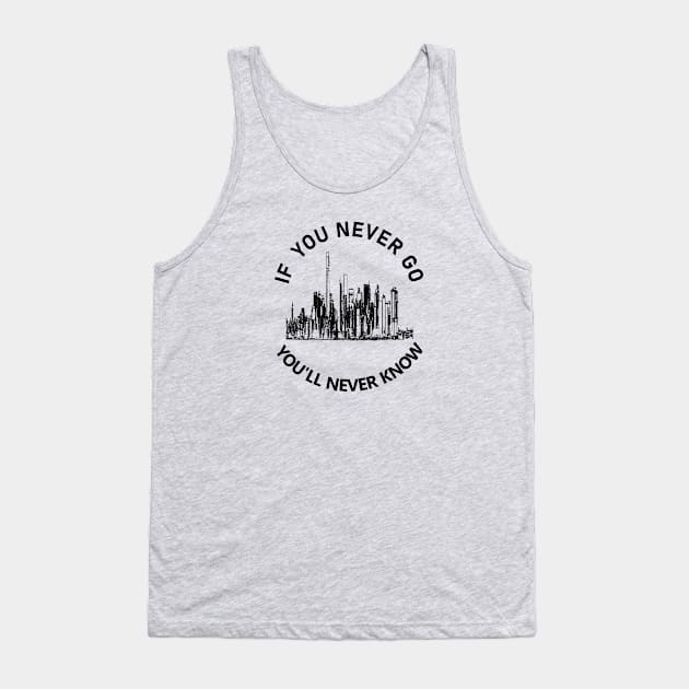 If You Never Go You Never Know Tank Top by YellowSplash